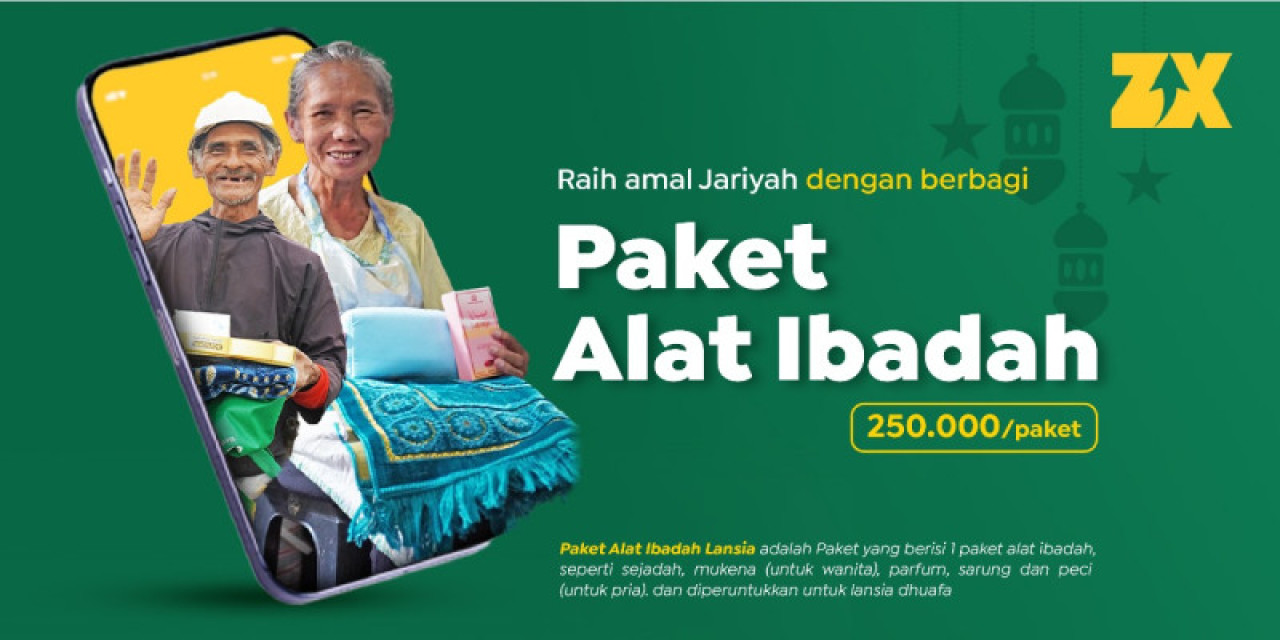 Sedekah Alat Ibadah Untuk Lansia