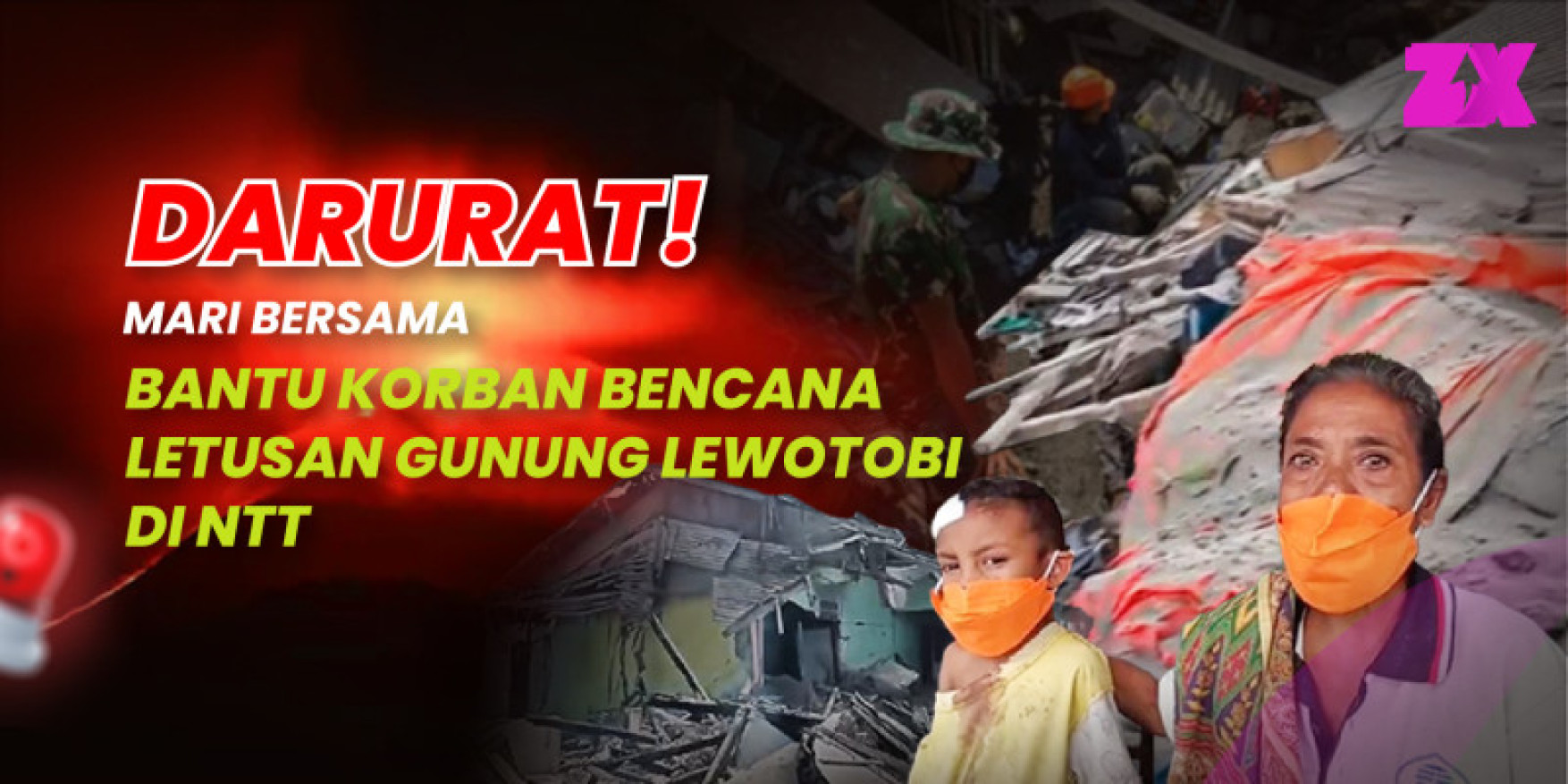 Bantu Korban Bencana Letusan Gunung Lewotobi (NTT)