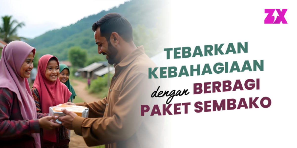 Tebar Kebahagiaan dengan Berbagi Paket Sembako